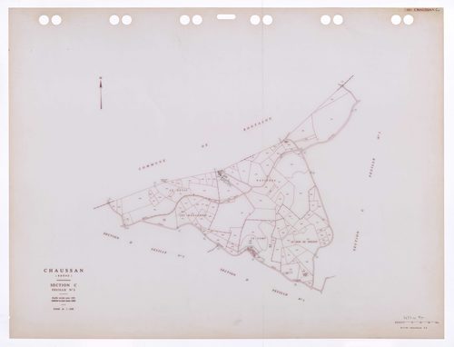 Section C feuille n°2. Feuille révisée pour 1955. Edition à jour pour 1985.