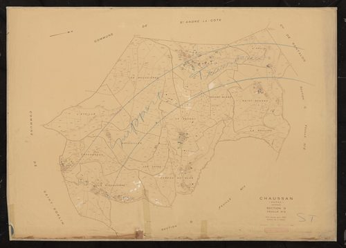 Section D feuille n°2. Plan révisé pour 1955 .