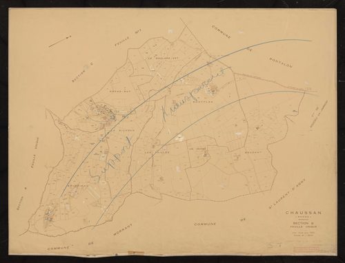 Section B feuille unique. Plan révisé pour 1955 .