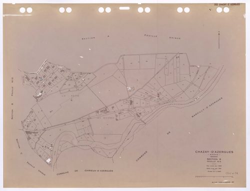 Section B feuille n°4. Plan révisé pour 1935. Edition à jour pour 1983.