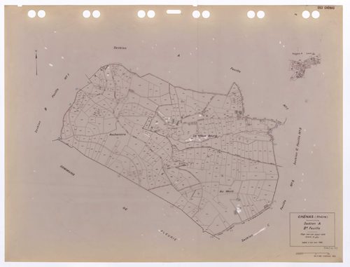 Section A 2e feuille. Plan révisé pour 1935. Edition à jour pour 1983.