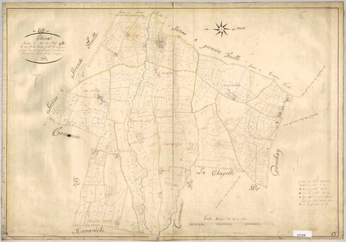 Section C dite du Bief, feuille n°1 (parcelles 1-533).