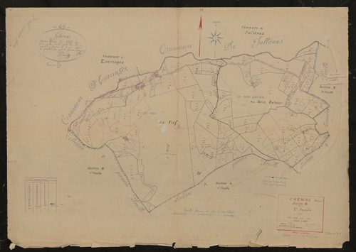 Section B 2e feuille. Plan révisé pour 1935.