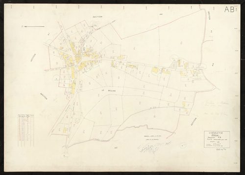 Section AB. Feuille renouvelée pour 1964.