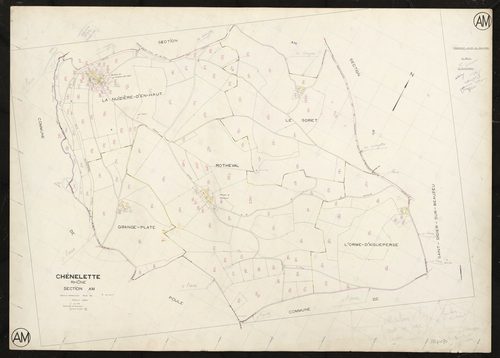 Section AM. Feuille renouvelée pour 1964.