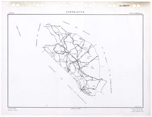 Tableau d'assemblage (TA). Cadastre renouvelé pour 1964. Edition à jour pour 1983.