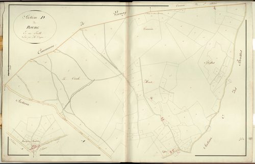 Section D dite du Bourg, feuille unique.