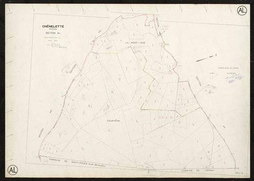 Section AL. Feuille renouvelée pour 1964.