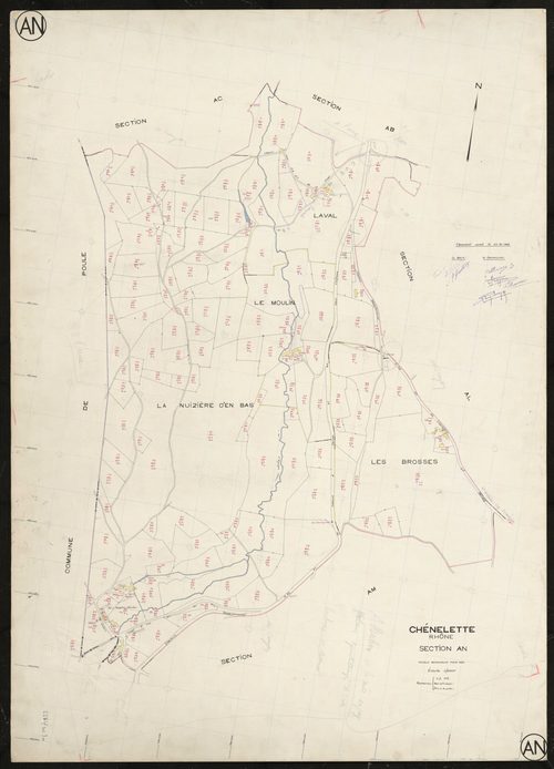Section AN. Feuille renouvelée pour 1964.