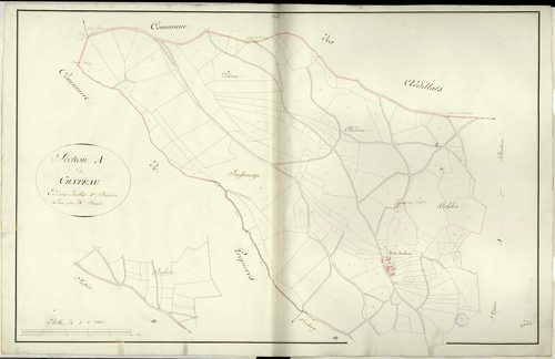 Section A dite du Château, feuille n°1.