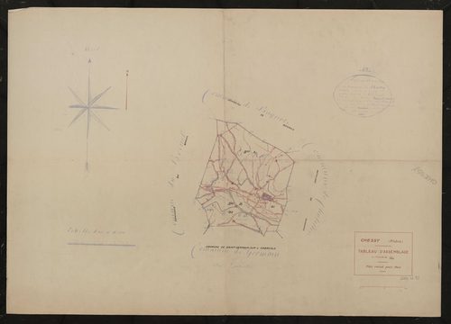 Tableau d'assemblage (TA). Plan révisé pour 1940.