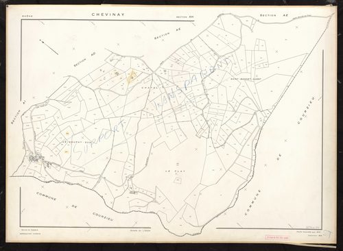Section AH. Feuille renouvelée pour 1970.