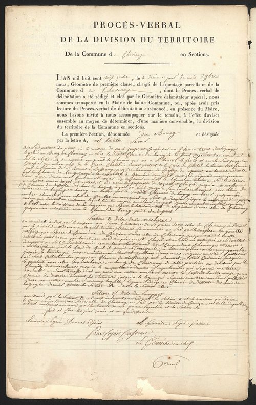 Chevinay, 29 novembre 1823.