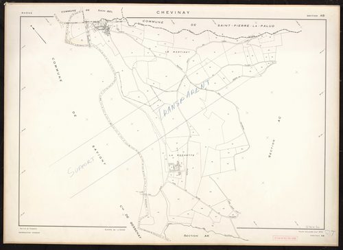 Section AB. Feuille renouvelée pour 1970.