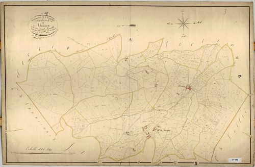 Section C dite de Chatenay, feuille unique (parcelles 1-605).