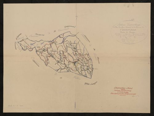 Tableau d'assemblage (TA). Plan établi pour 1823 mis à jour pour 1955.