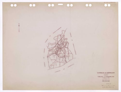 Tableau d'assemblage (TA). Cadastre révisé pour 1931. Edition à jour pour 1986.