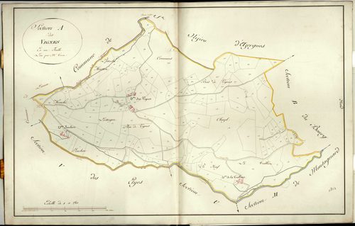 Section A dite des Vignes, feuille unique.