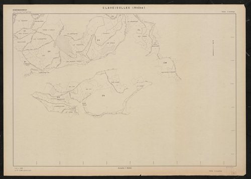 Tableau d'assemblage (TA) partie 4 Sud-Est. Cadastre établi en 1970.