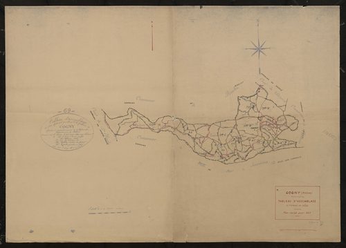 Tableau d'assemblage (TA). Plan révisé pour 1937.
