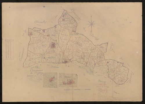 Section A dite de Regny feuille unique (partie de l'ancienne feuille unique). Plan révisé pour 1937.