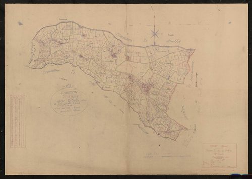 Section D dite des Andrés 2e feuille. Plan révisé pour 1937.