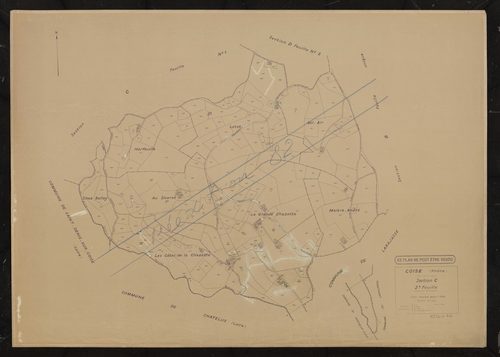 Section C feuille n°2. Plan révisé pour 1934. Réédité pour 1982.