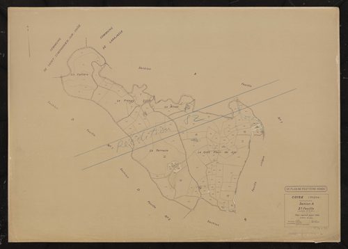 Section A feuille n°2. Plan révisé pour 1934. Réédité pour 1982.