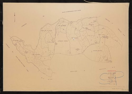 Section D feuille n°1. Plan révisé pour 1934. 2e édition à jour pour 1982.