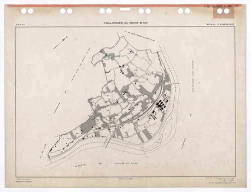Tableau d'assemblage (TA). Cadastre révisé pour 1955. 2e édition à jour pour 1980.