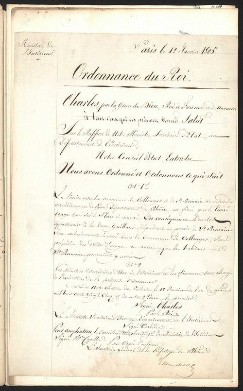 Collonges, 8 mai 1824.
