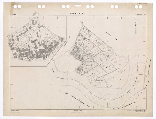 Section AN. Feuille renouvelée pour 1957. Edition à jour pour 1985.