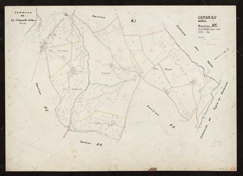Section AH. Feuille renouvelée pour 1957.