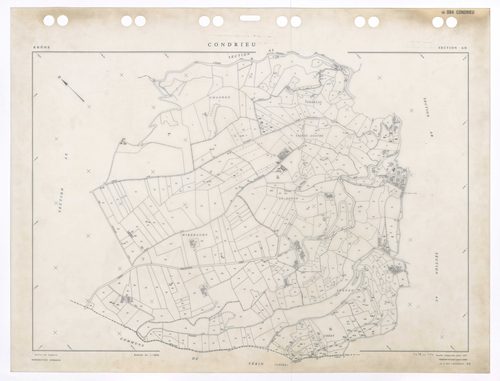 Section AD. Feuille renouvelée pour 1957. Edition à jour pour 1984.