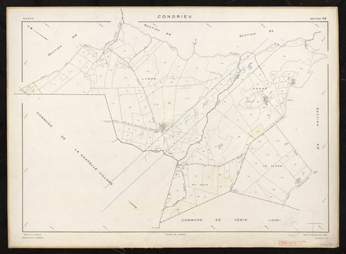Section AE. Feuille renouvelée pour 1957.