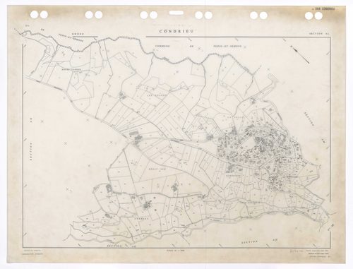 Section AL. Feuille renouvelée pour 1957. Edition à jour pour 1984.