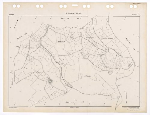 Section AT. Feuille renouvelée pour 1976. Edition à jour pour 1985.
