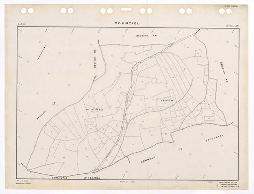 Section AR. Feuille renouvelée pour 1976. Edition à jour pour 1985.