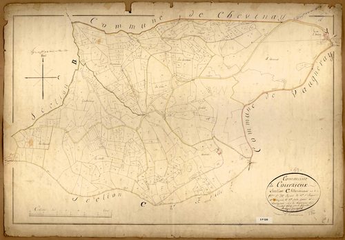 Section C dite de Malval, feuille n°1 (parcelles 1-393).