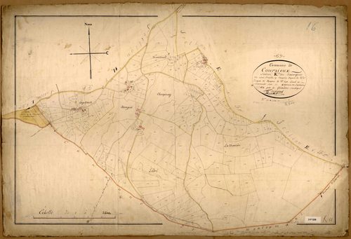 Section K dite d'Avergues, feuille unique (parcelles 1-290).