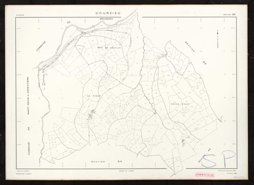 Section BE. Feuille renouvelée pour 1976.