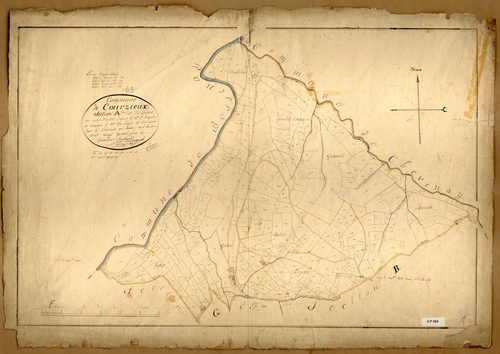 Section A dite de Brévet, feuille unique (parcelles 1-335).