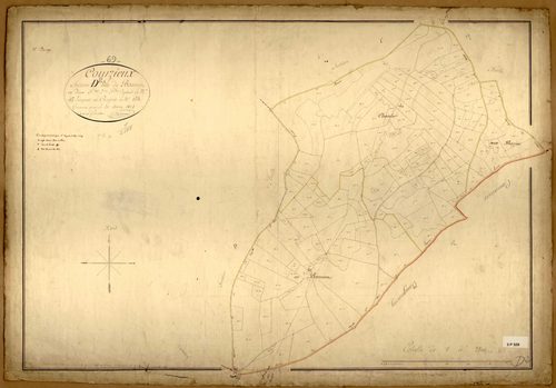 Section D dite du Bitarnet, feuille n°2 (parcelles 455-623).