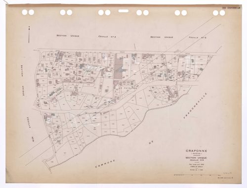 Section unique 6e feuille. Plan révisé pour 1935. 3e édition pour 1979. Plan annulé : remanié pour 1990.
