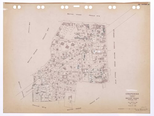 Section unique 8e feuille. Plan révisé pour 1935. 4e édition pour 1980. Plan annulé : remanié pour 1990.