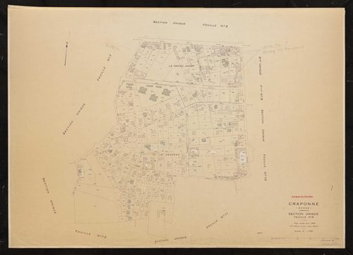 Section unique 8e feuille. Plan révisé pour 1935. 3e édition à jour pour 1975.