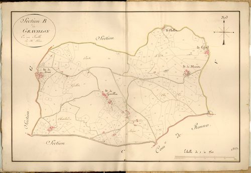 Section B dite de Gravillon, feuille unique.