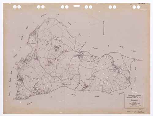 Section A dite de Magny 2e feuille. Plan révisé pour 1947. Edition à jour pour 1985.