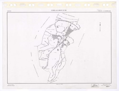 Tableau d'assemblage (TA). Cadastre remanié pour 1994. Edition à jour 1996.