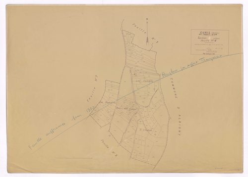 Section unique feuille 6. Dressé le 30 janvier 1930, Plan révisé pour 1931. Feuille supprimée pour 1980.